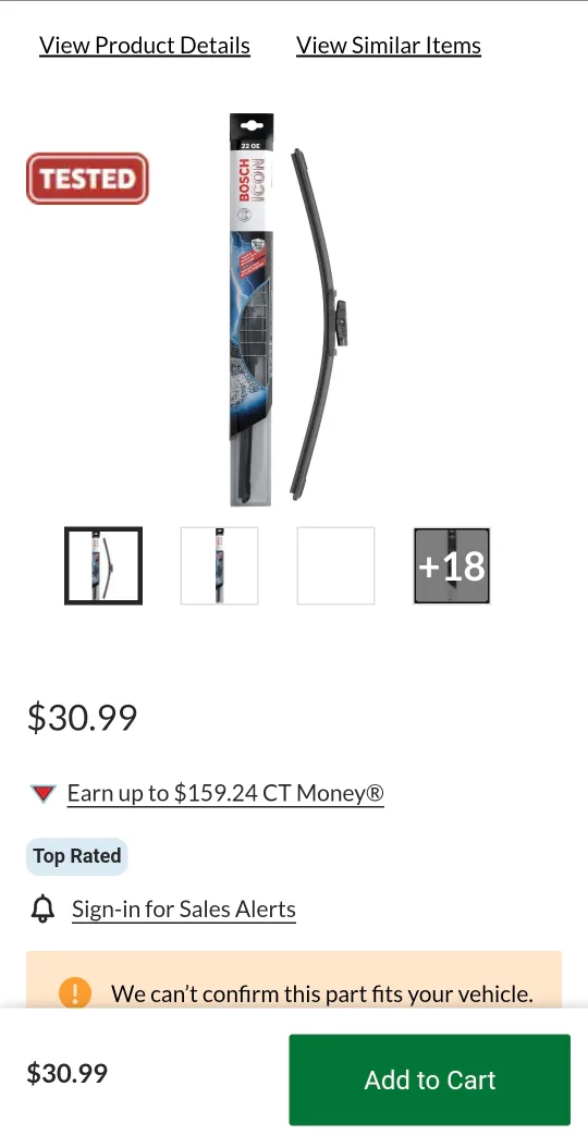 2 Brand New Bosch Icon Wiper Blade $20 Each