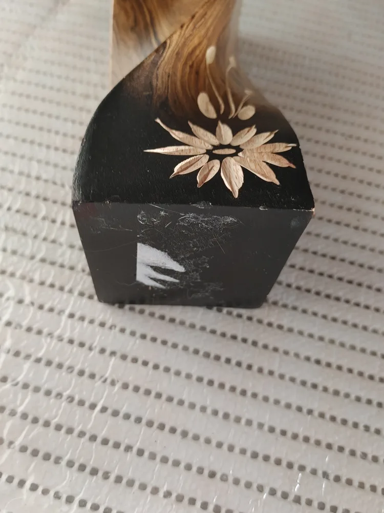 Hand Carved Wooden Candle Holder image indicator(3)