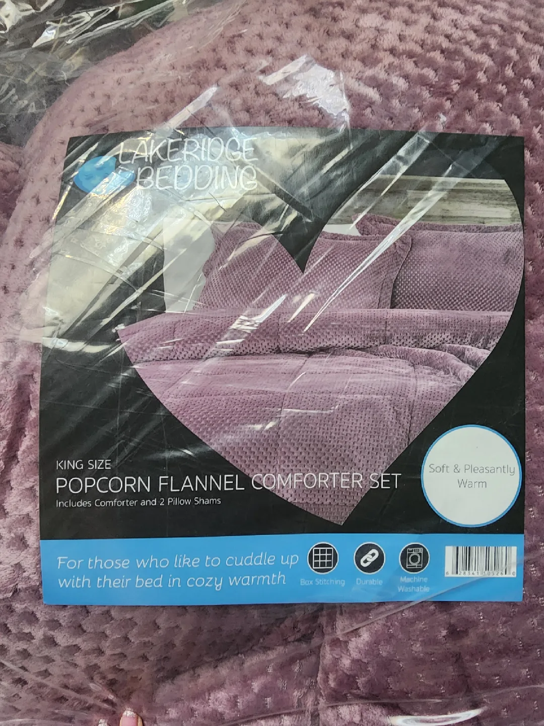 Popcorn flannel Comforter Set