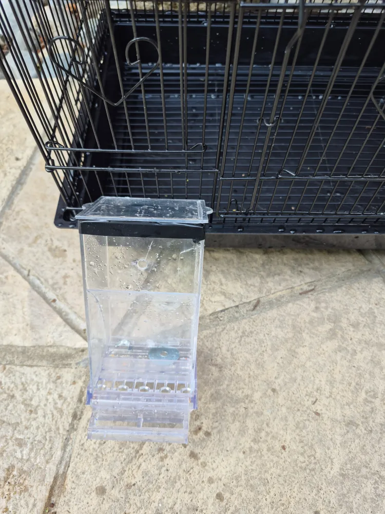 Black Bird Cage with Accessories - like BRAND NEW image indicator(5)