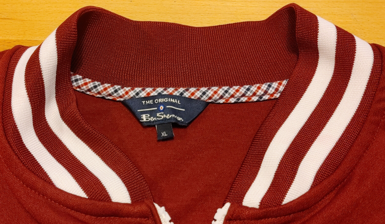 Ben Sherman XL Burgundy Bomber Jacket - photo 4