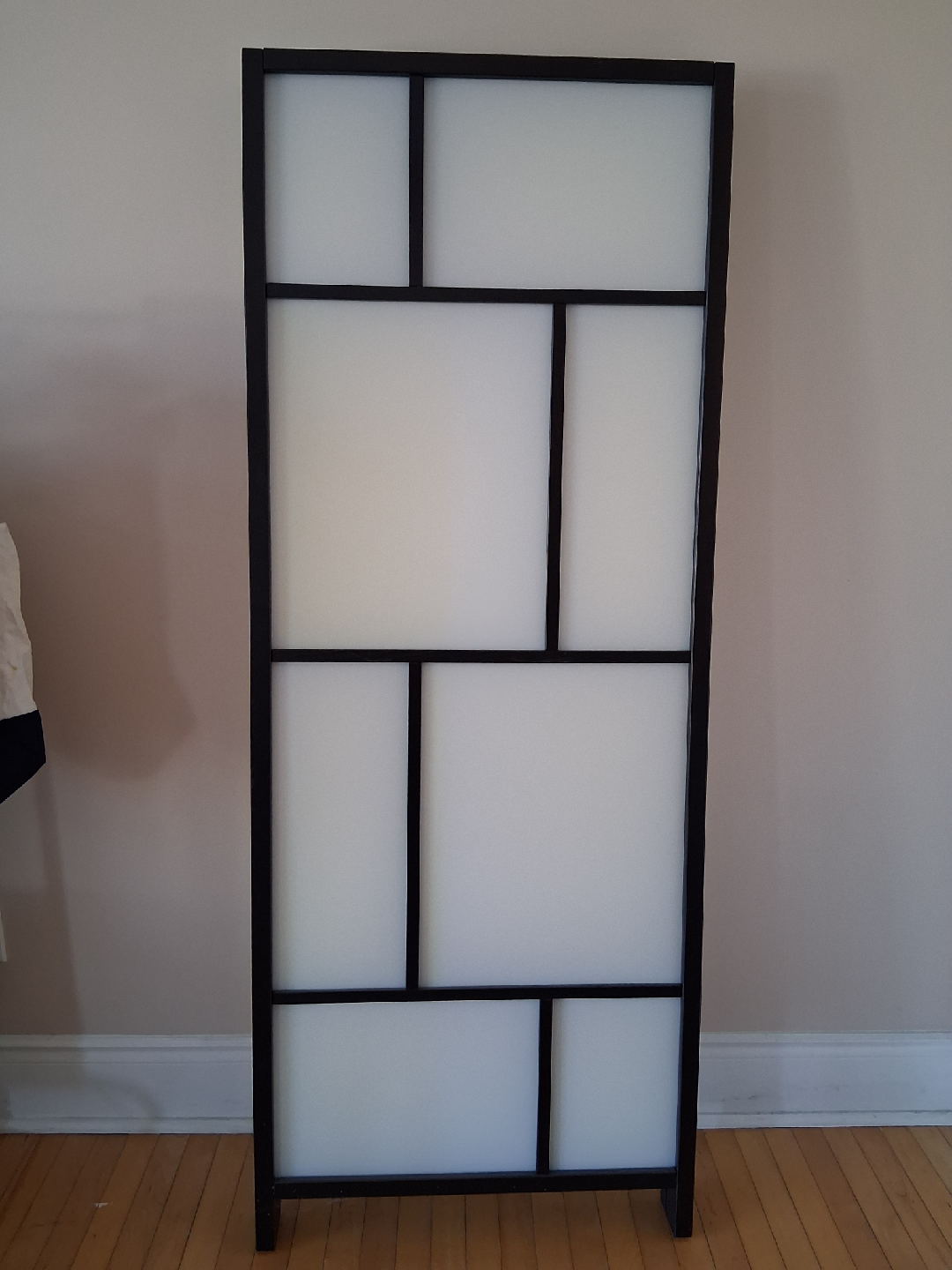 IKEA Black & White 3-Panel Room Divider - photo 3