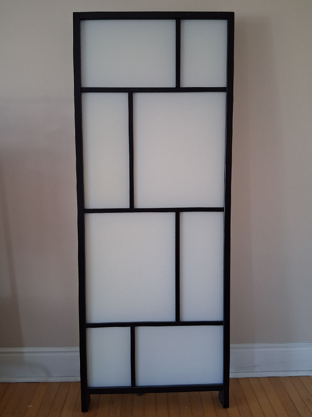 IKEA Black & White 3-Panel Room Divider - photo 4