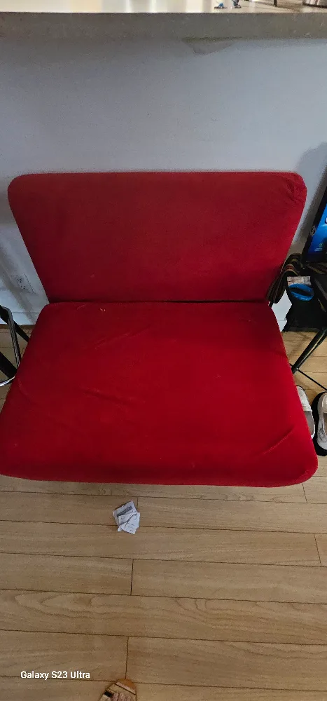 Red Convertible Chair Bed image indicator(2)