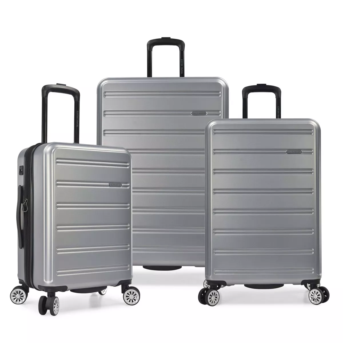 NEW in box Traveler's Choice Silver Carry-On Luggage 21.5"