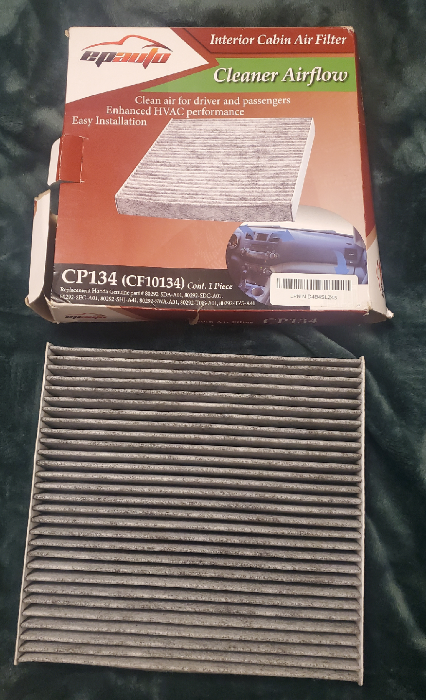 Epauto CP134 Interior Cabin Air Filter