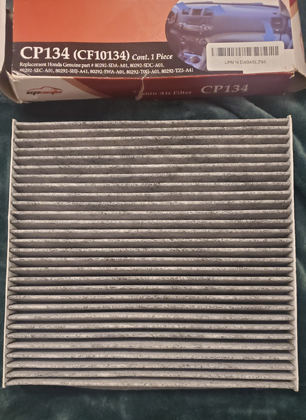 Epauto CP134 Interior Cabin Air Filter - photo 2