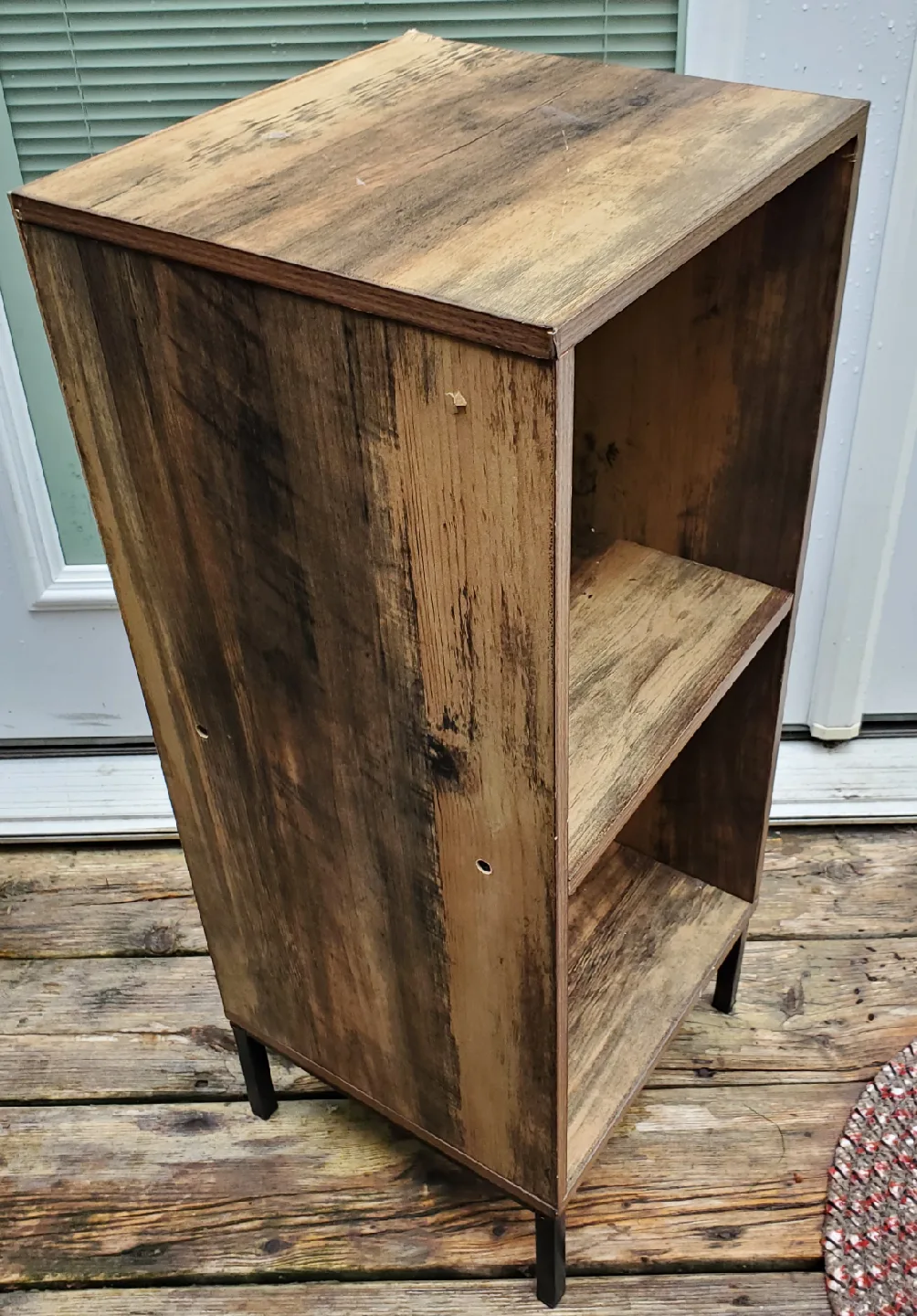 Wood Finish Shelf & Painted Accent Table and more image indicator(4)