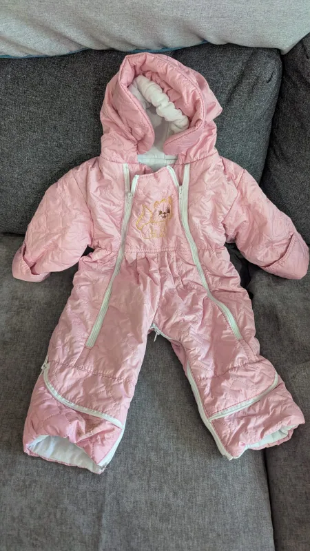 Baby Snowsuit Bundle - Pink & Navy thumbnail