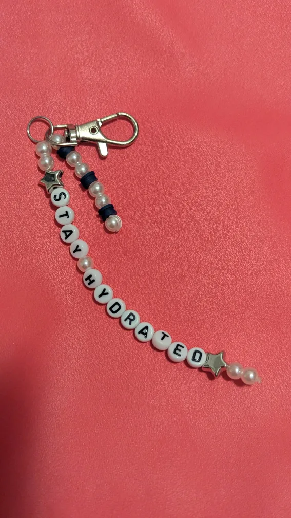 'Stay Hydrated' Beaded Charm thumbnail