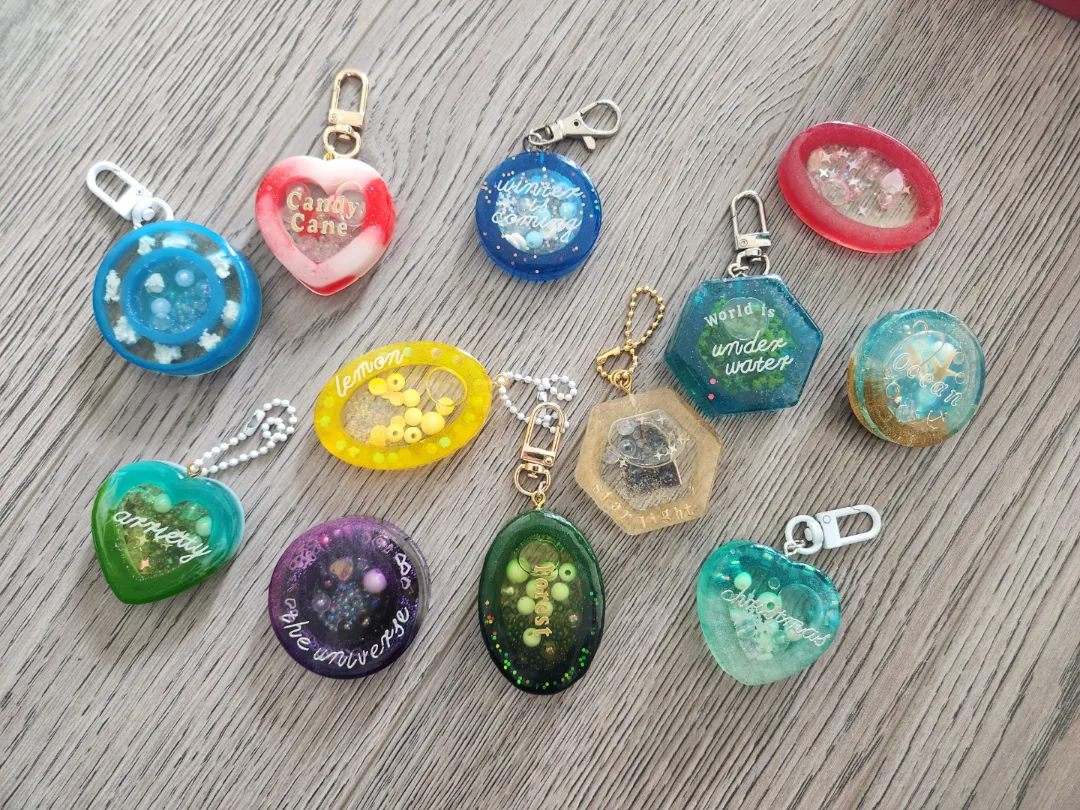 Handmade Resin Keychains thumbnail
