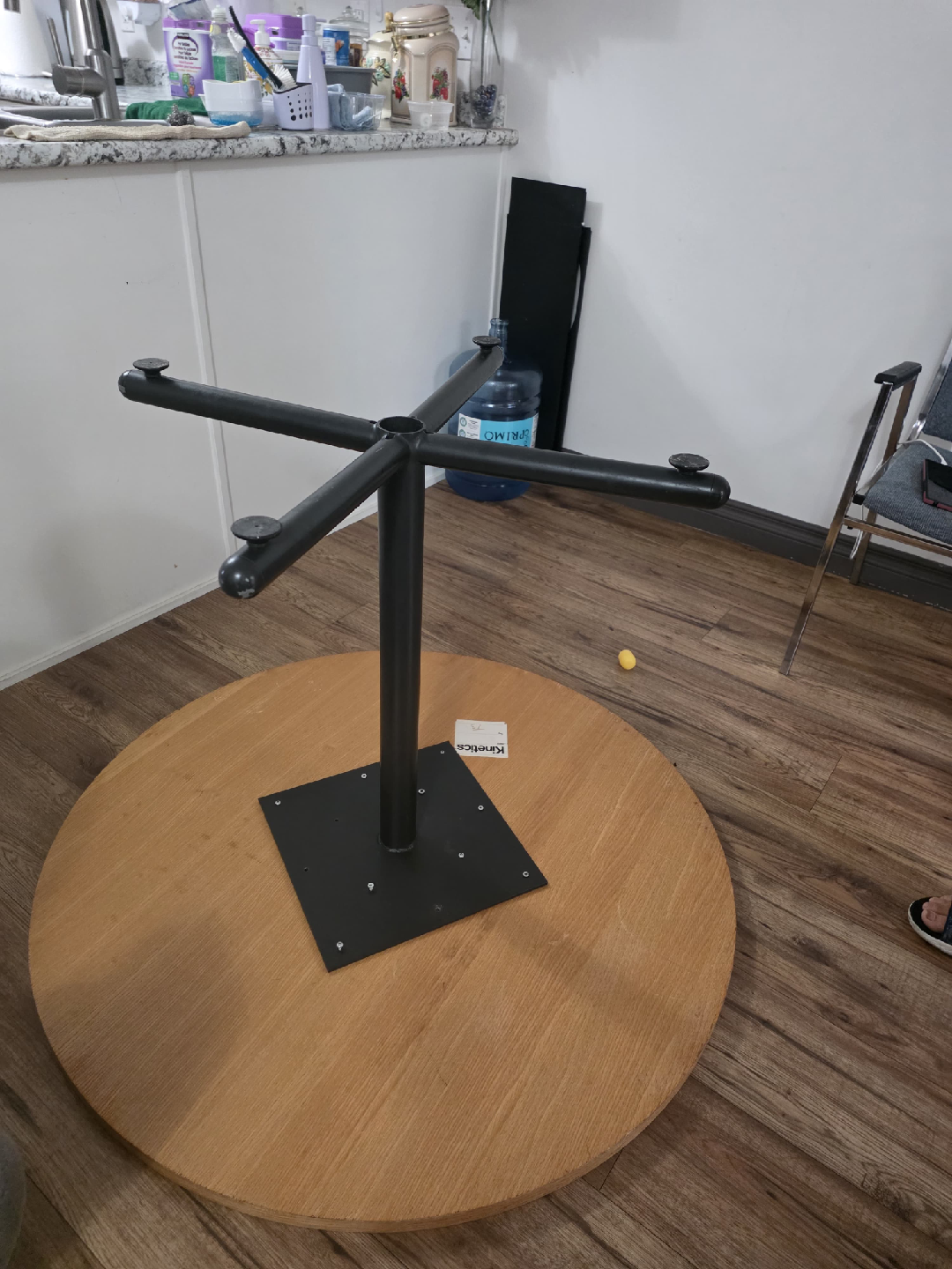 Round Wooden Table with 2Chairs - photo 4