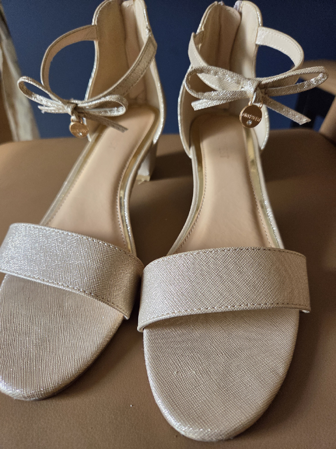Nine West Gold Sandals - Size 7