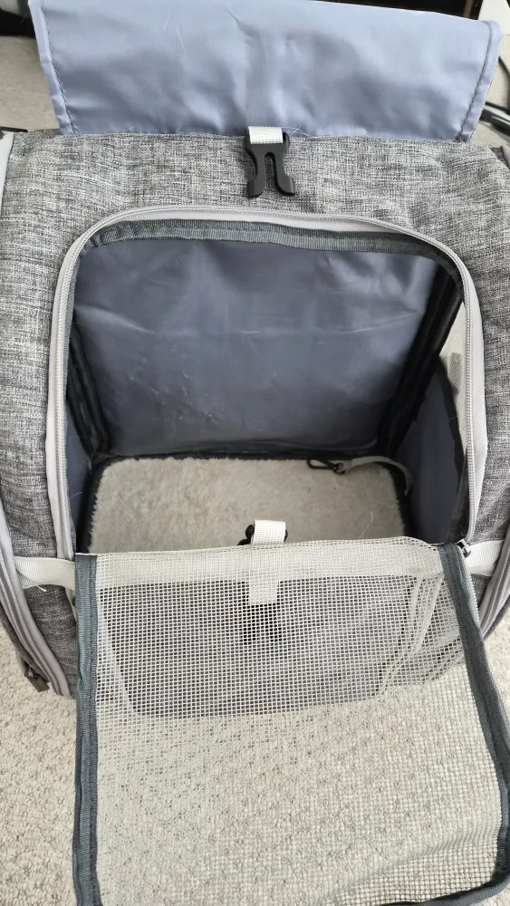 Pet Carrier with Wheels - Grey image indicator(2)