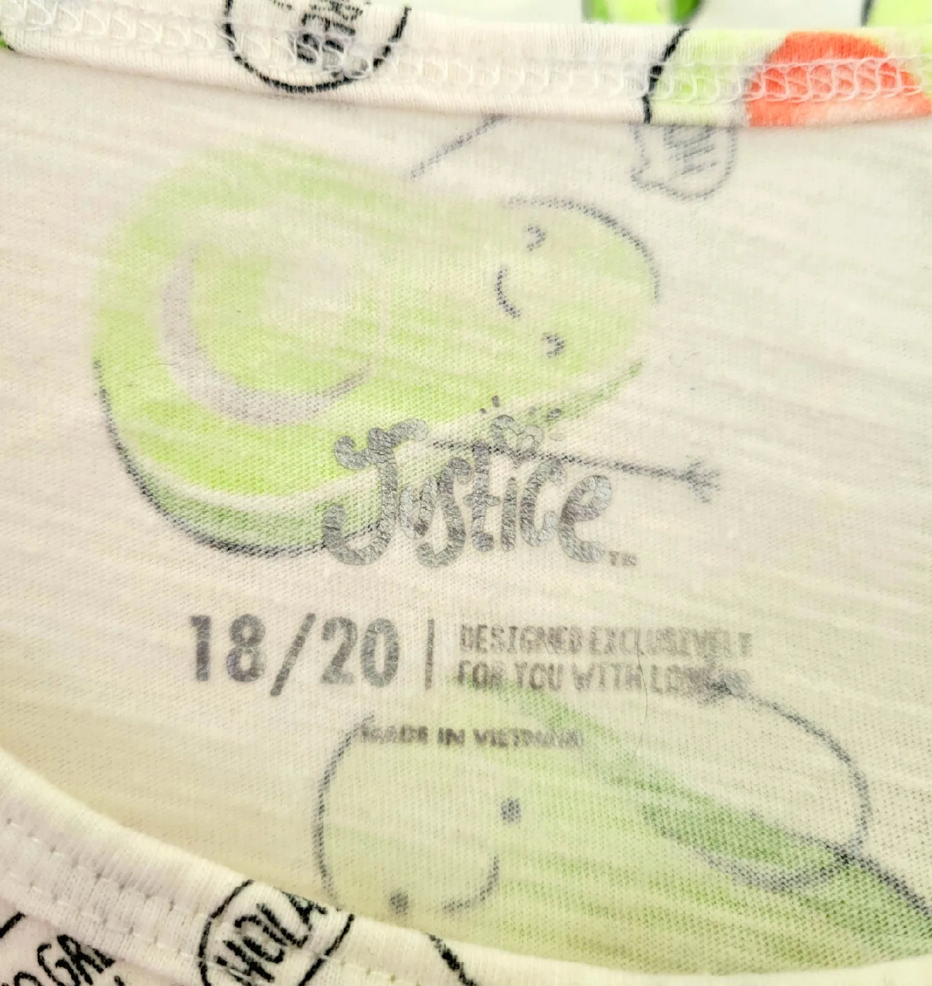 Justice - Avocado Tank Top - Size 18/20 image indicator(3)