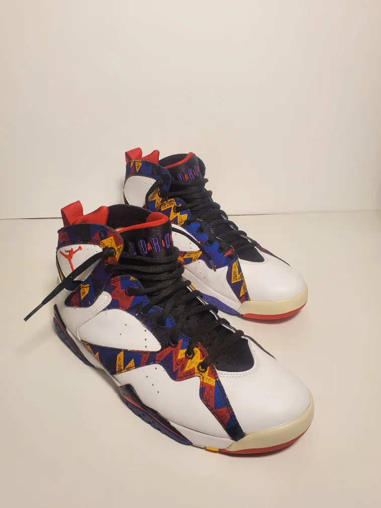 Men’s Jordan 7 Retro Nothing But Net W/Box 304775-142 Size 9.5 image indicator(8)