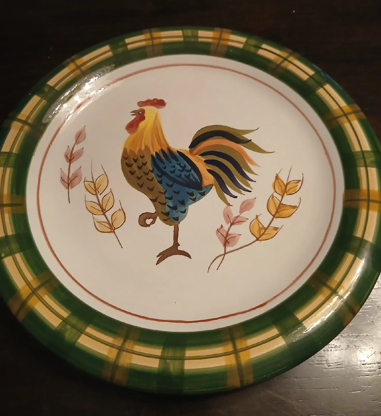 Set of 4 Rooster Plates image indicator(3)