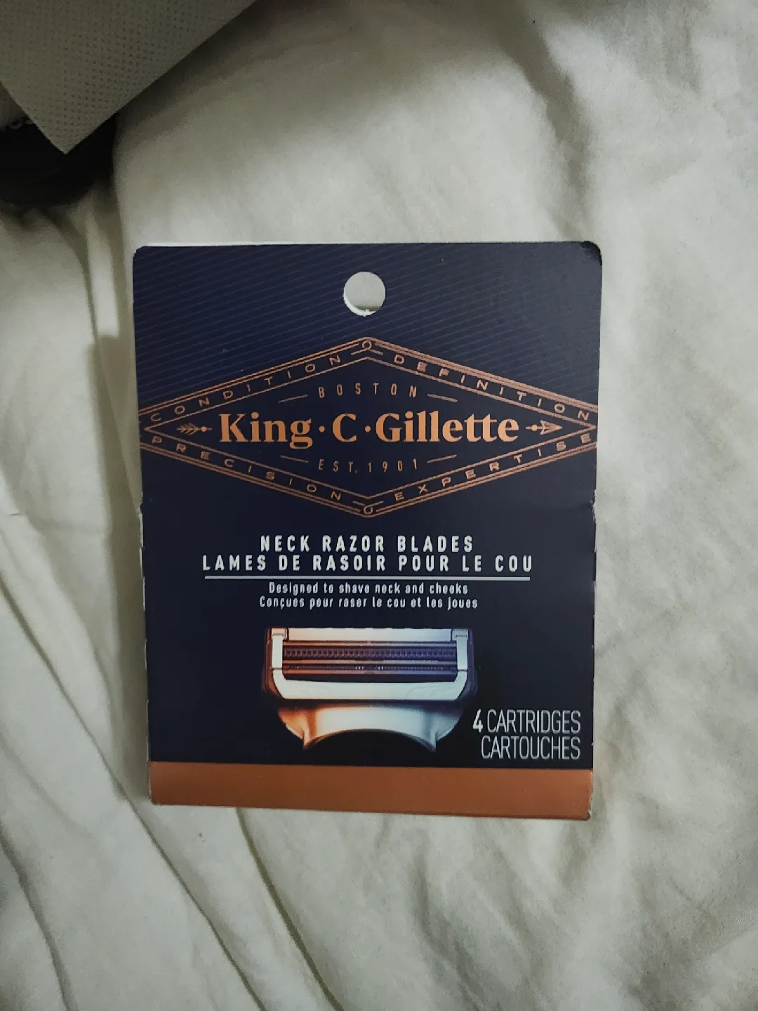 King C. Gillette Neck Razor Blades - 4 Cartridges thumbnail