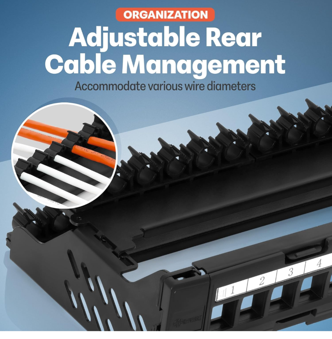 2 Pack of 48 Port Keystone Patch Panel - photo 5