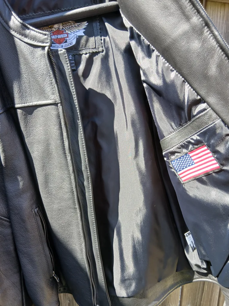 Harley-Davidson American Legend Black Leather Jacket - Large image indicator(3)