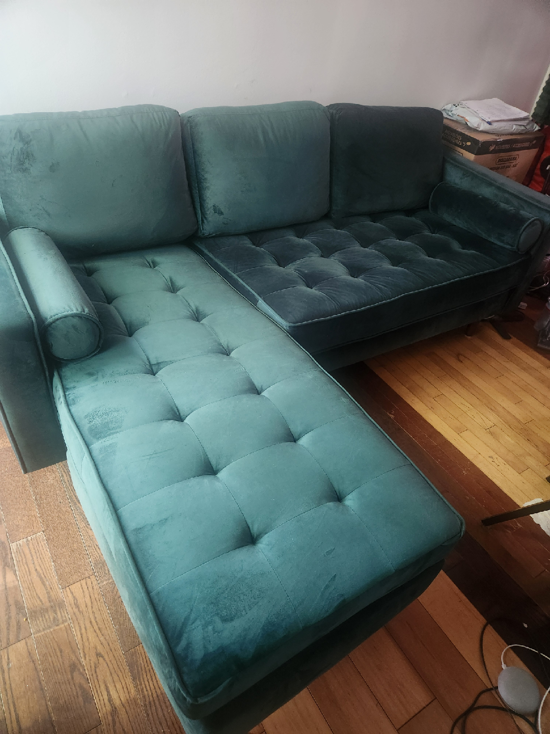 FREE DELIVERY AllModern Geo 84" Wide Reversible Sofa and Chaise