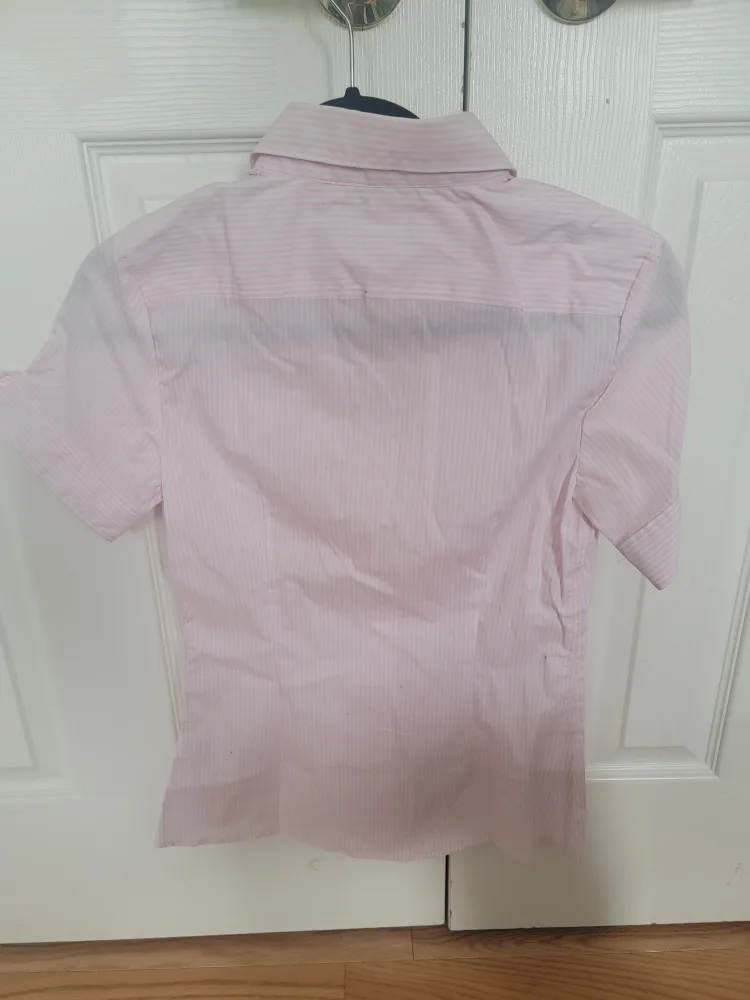 Banana Republic Pink Striped Shirt - Size 2 thumbnail