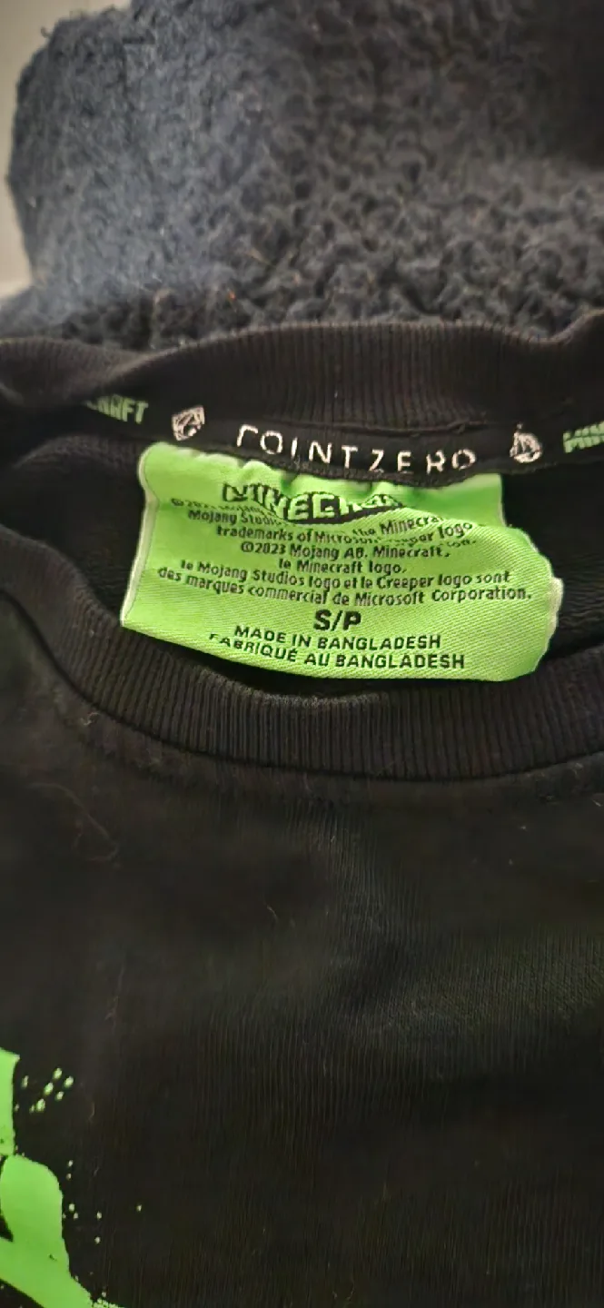 Minecraft Creeper Black & Green S/P Sweatshirt thrifty picks🥕 thumbnail