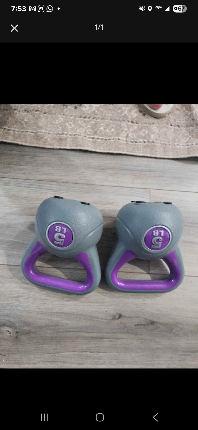 Pair of 5 LB Dumbbells - Great Condition!