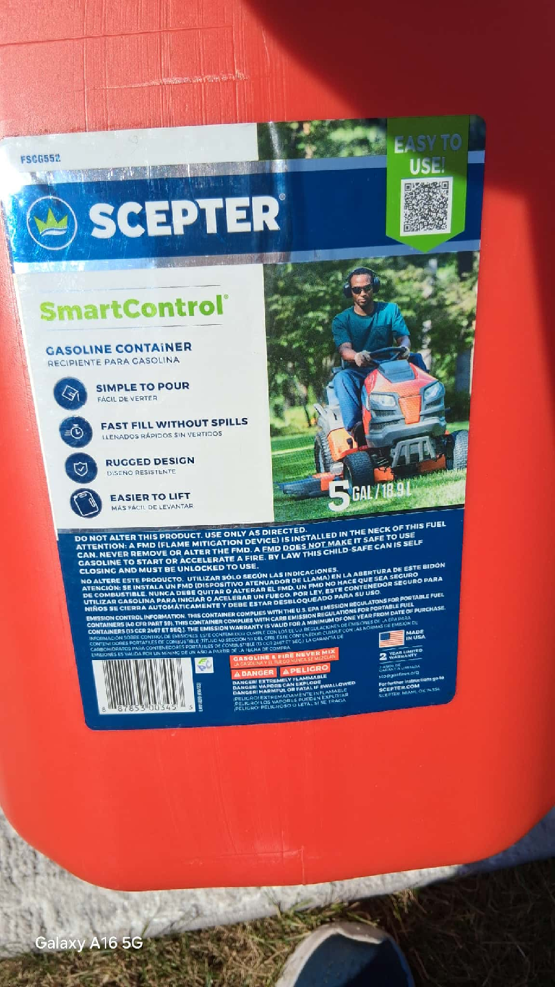 Scepter SmartControl 5-Gallon Gasoline Container - photo 5
