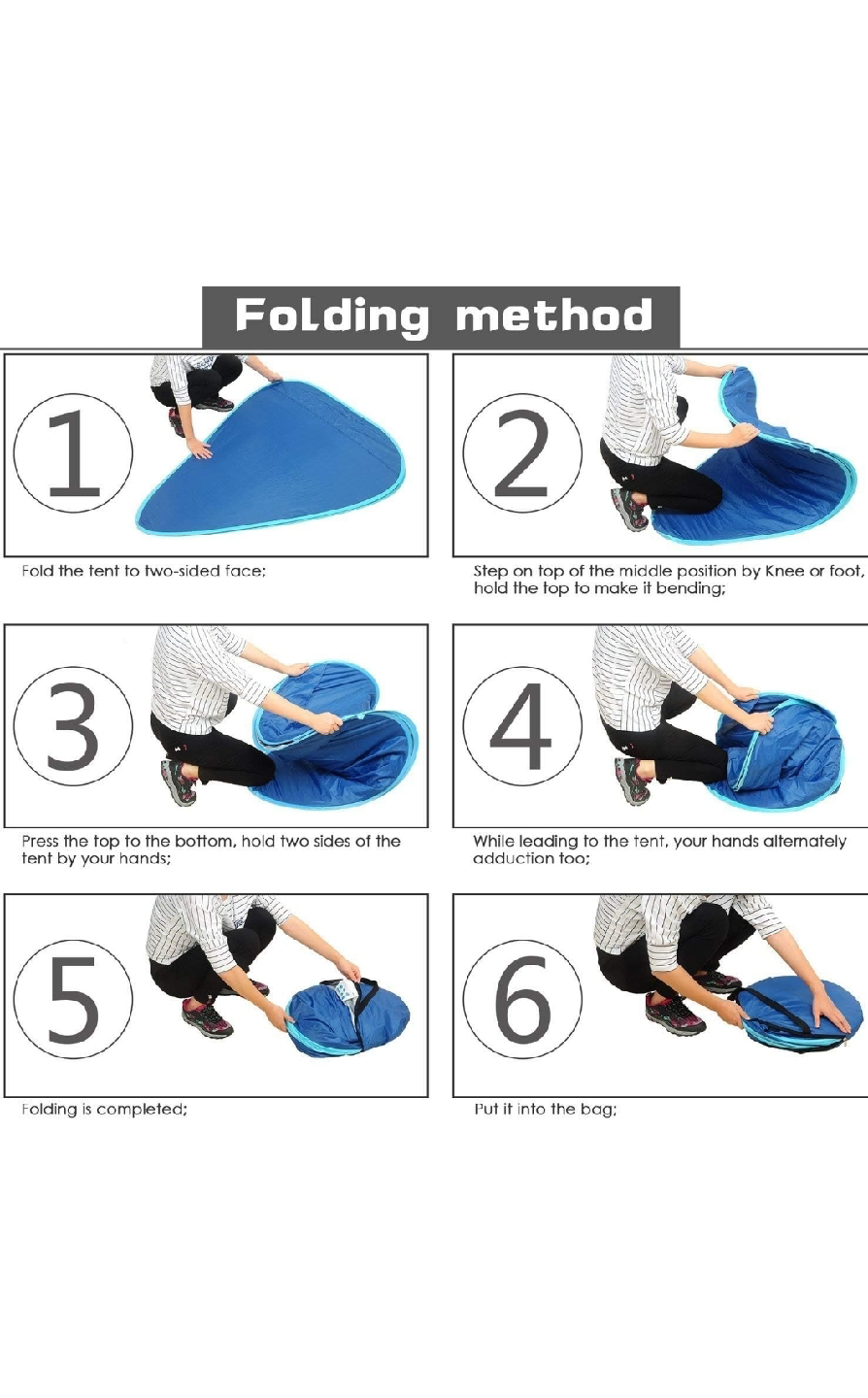 New Easy Pop Up Beach Tent 2-3 Person - photo 3