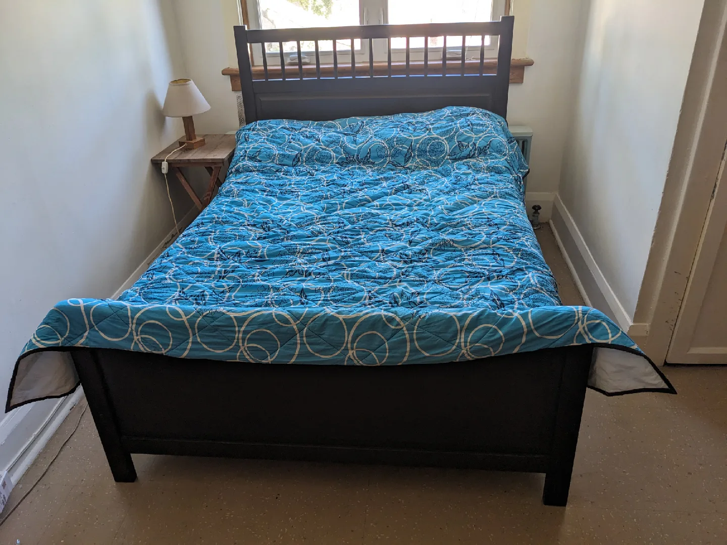 Hemnes Ikea Wood Double Bed Frame