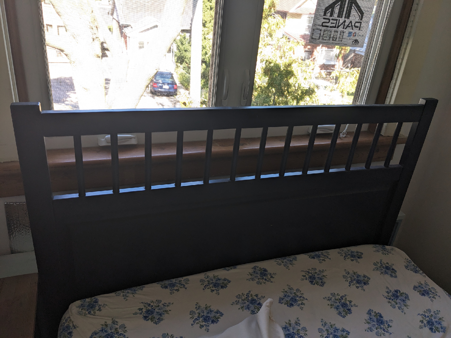 Hemnes Ikea Wood Double Bed Frame - photo 3