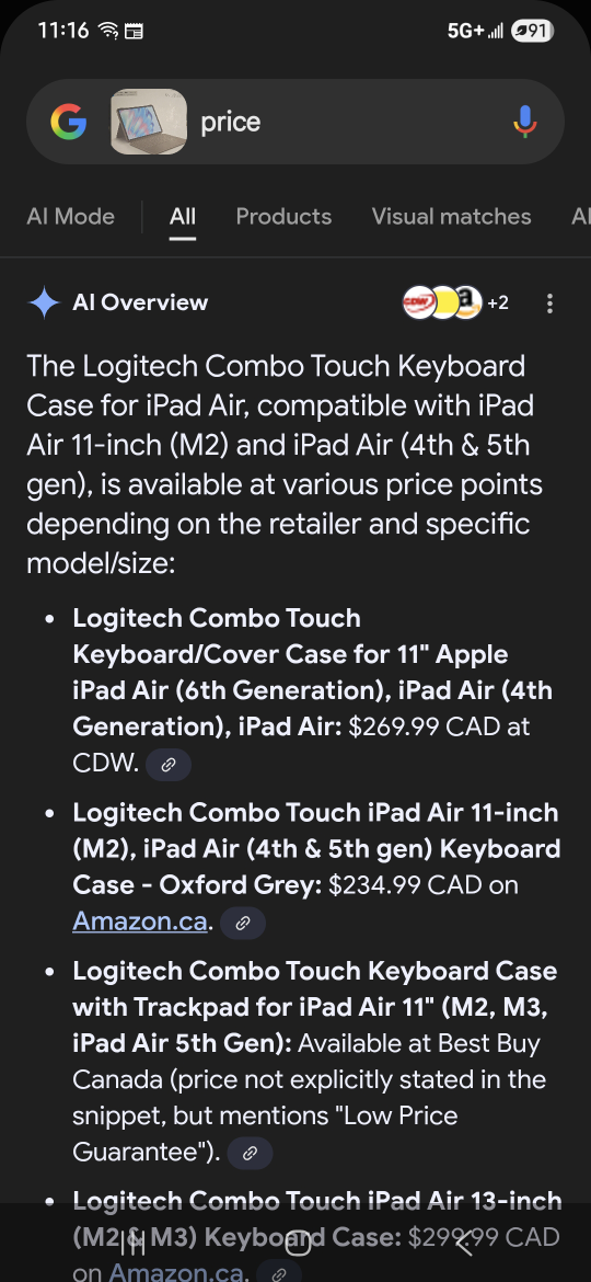 Logitech Combo Touch iPad Air 11-inch Keyboard Case - photo 4