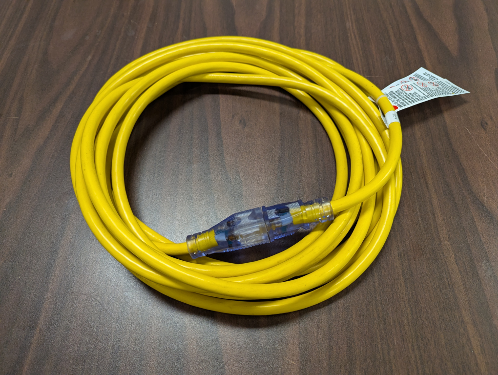 25ft Outdoor/ Indoor Extension Cord