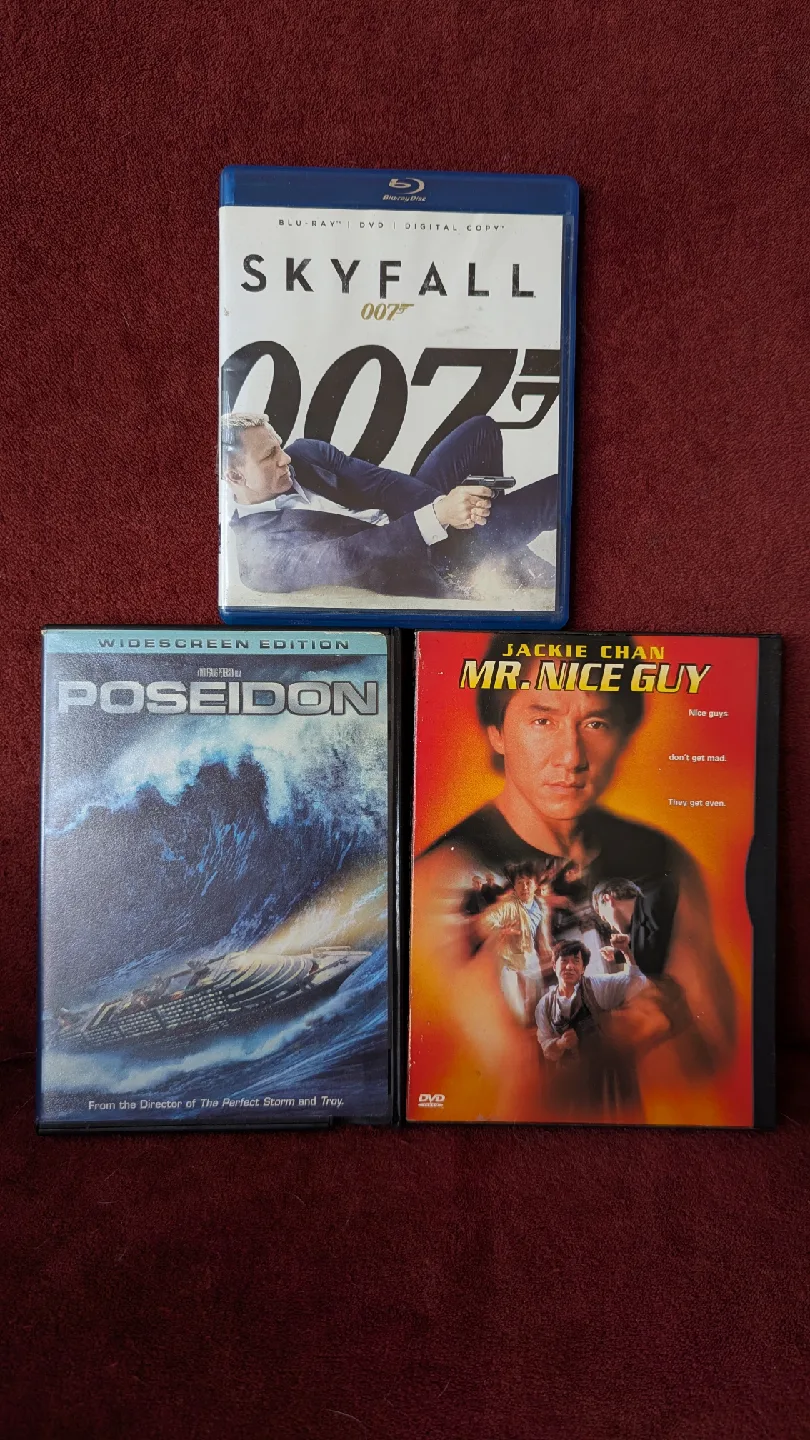 Skyfall, Poseidon, Mr. Nice Guy DVDs thumbnail