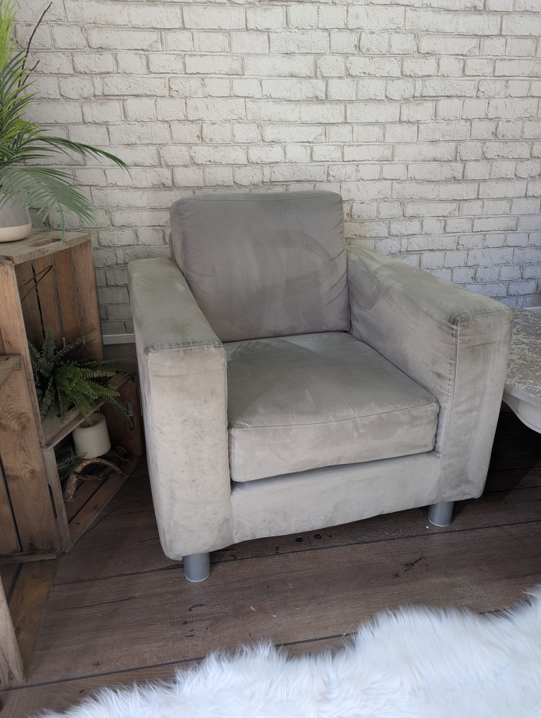 Grey Microfiber Chair - photo 2