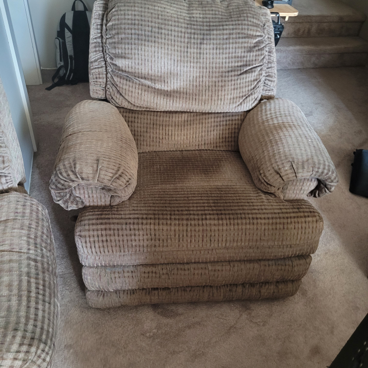 Brown Reclining Sofa and Chair Set - photo 3