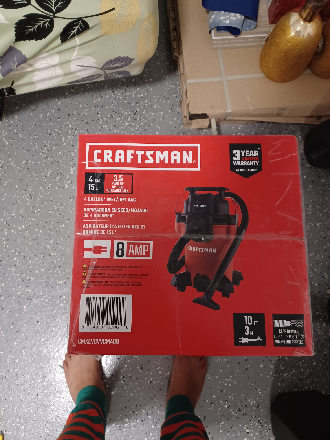 Craftsman 4-Gallon Wet/Dry Vac - New in Box! - photo 5
