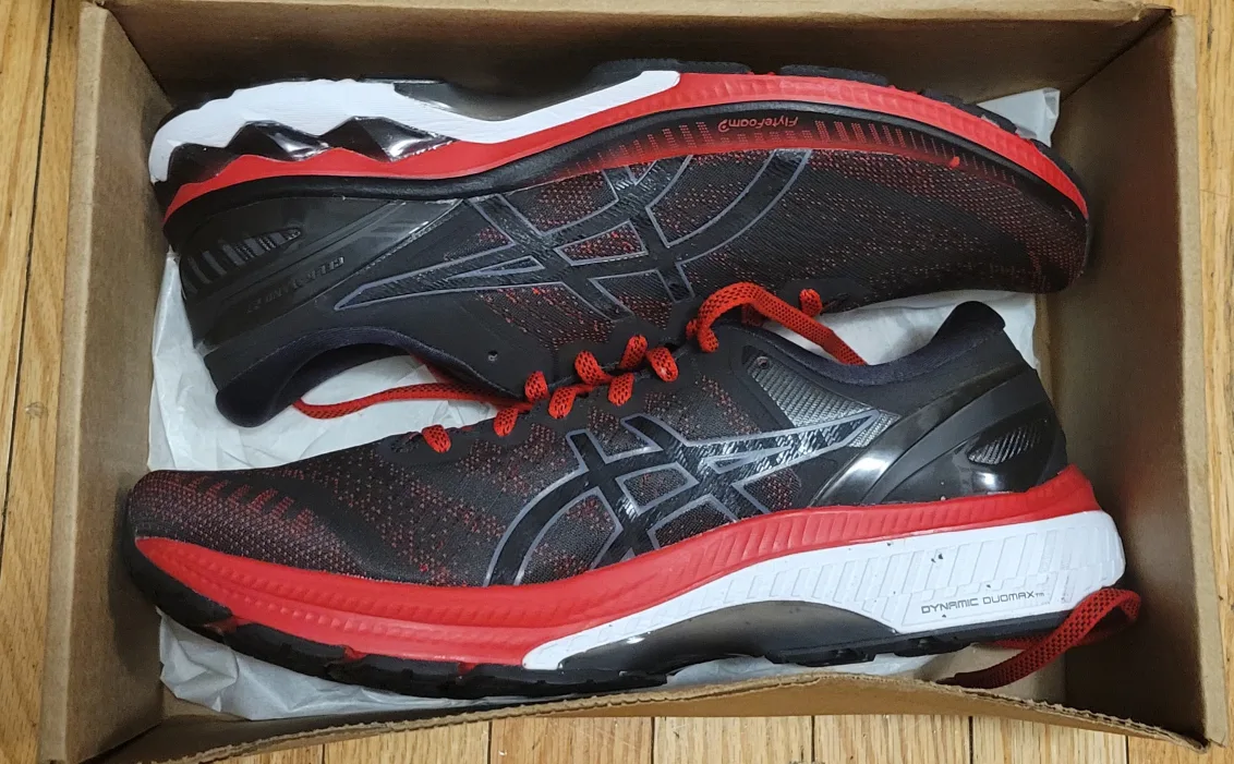 Asics Gel-Kayano 29 Running Shoes - Black/Red thumbnail
