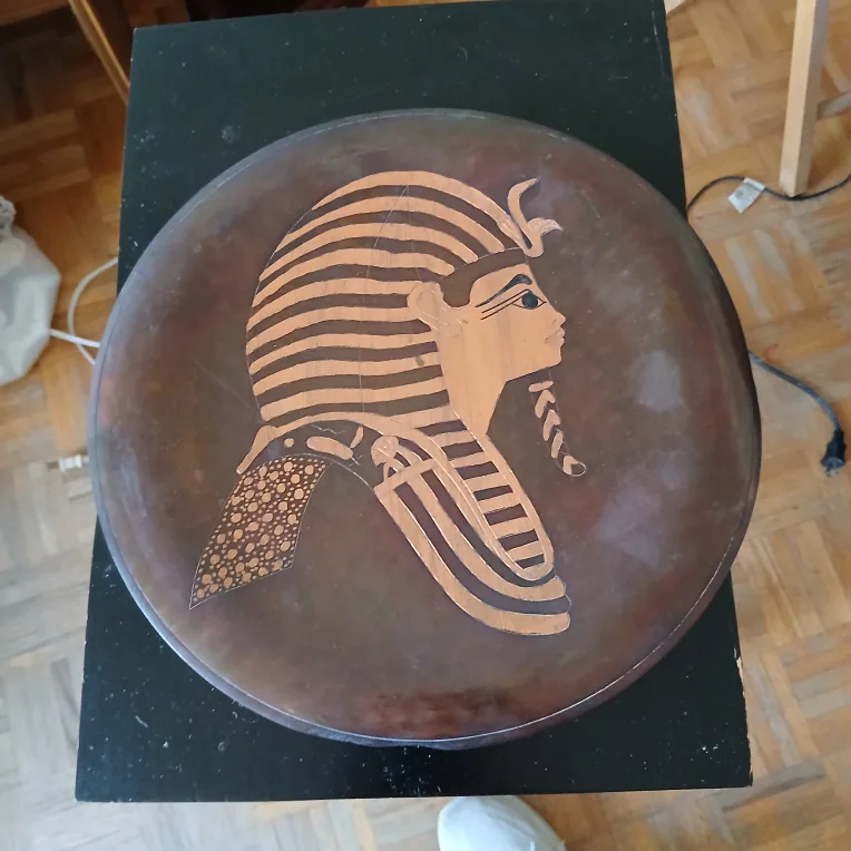 Vintage Egyptian Copper Wall Hanging Art image indicator(3)