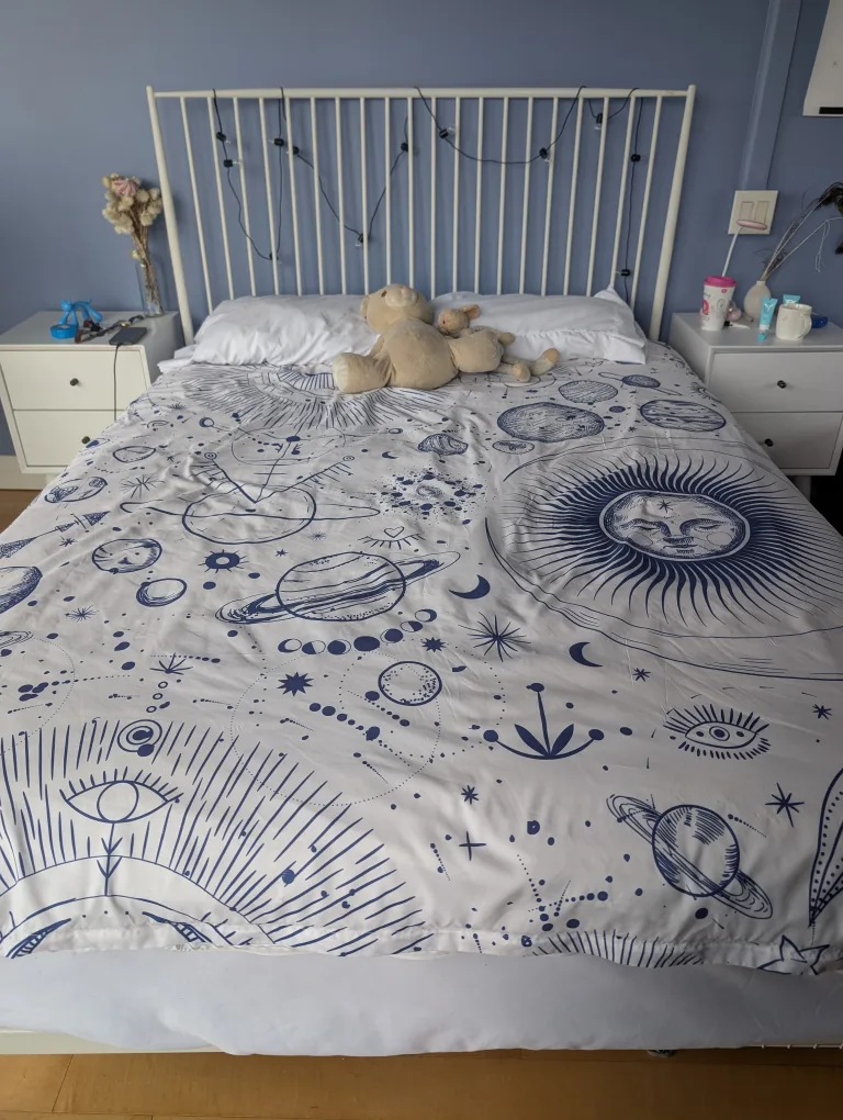 Bedding lot - twin comforter, 2 duvets, pillowcases etc. image indicator(4)