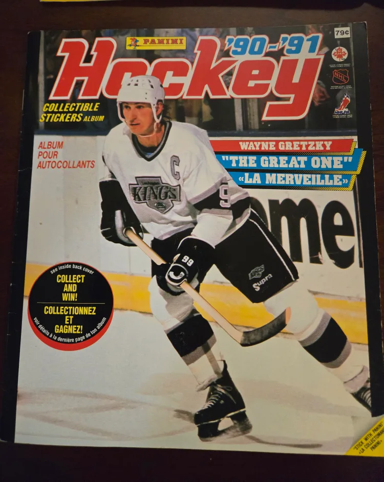 1990-91 Panini Hockey Sticker Albums Plus. image indicator(3)