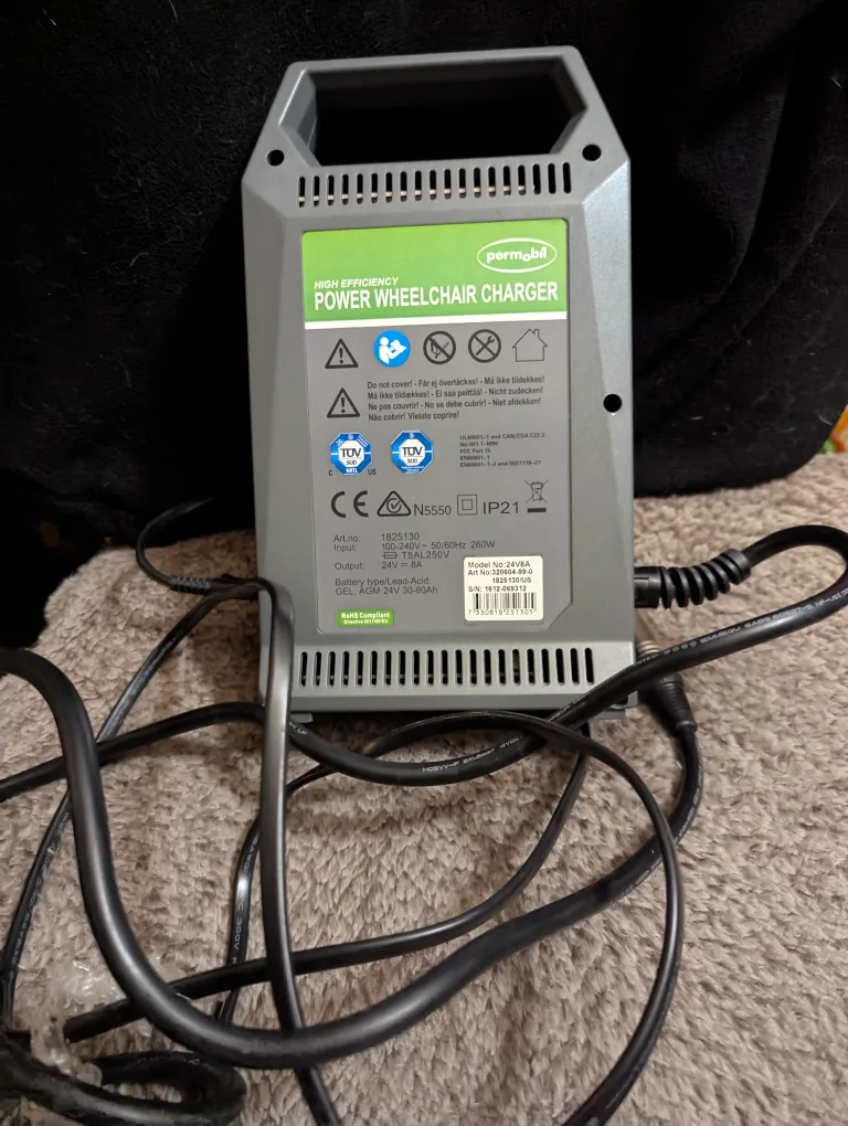 Permobil Power Wheelchair Charger thumbnail