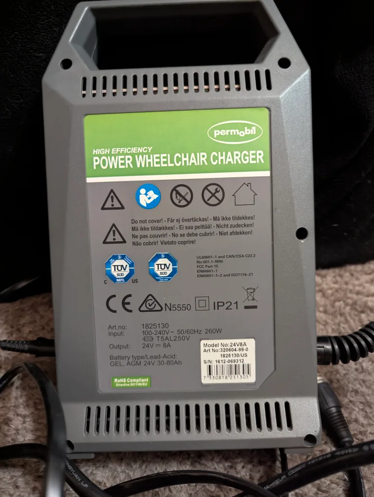 Permobil Power Wheelchair Charger image indicator(2)
