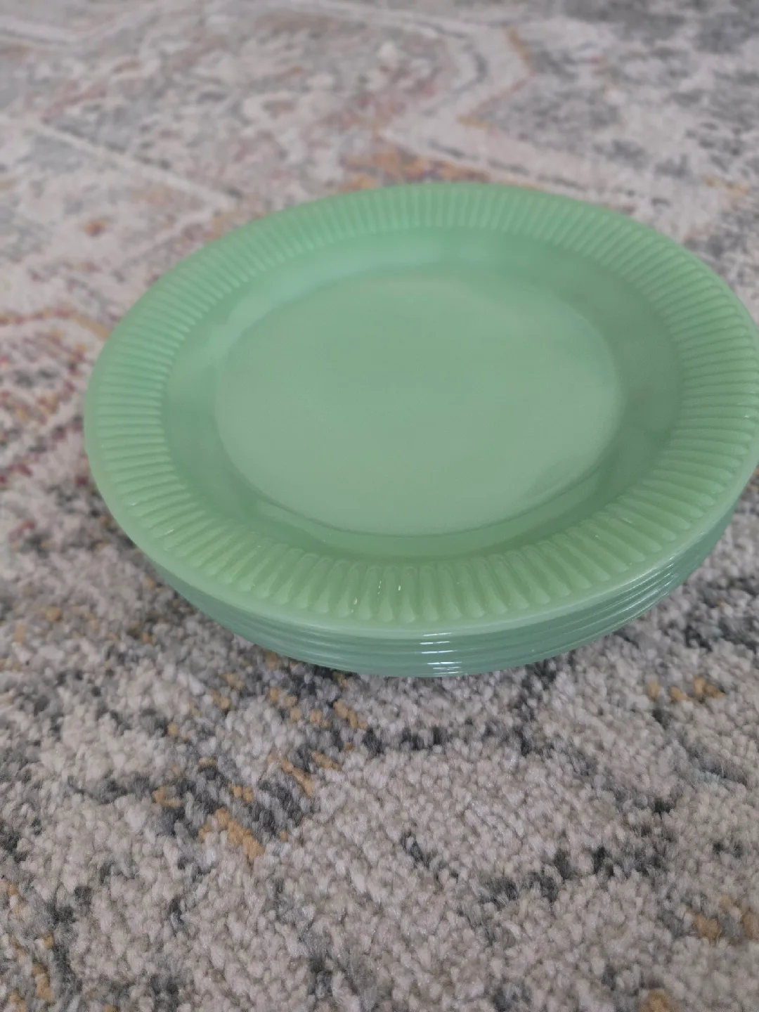 Fire King Jadeite Dinner Plates Set thumbnail