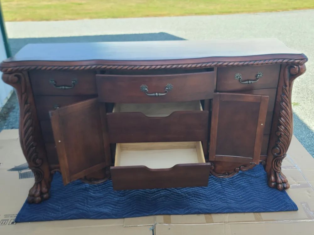 ASHLEY FURNITURE CARVED DRESSER image indicator(2)