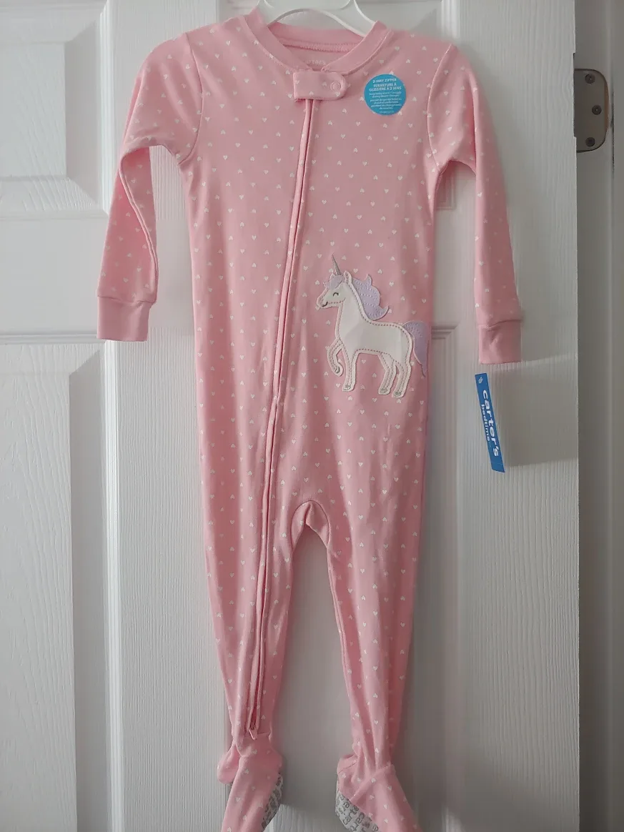 Carter's 18m Pink Unicorn Sleeper - New thumbnail