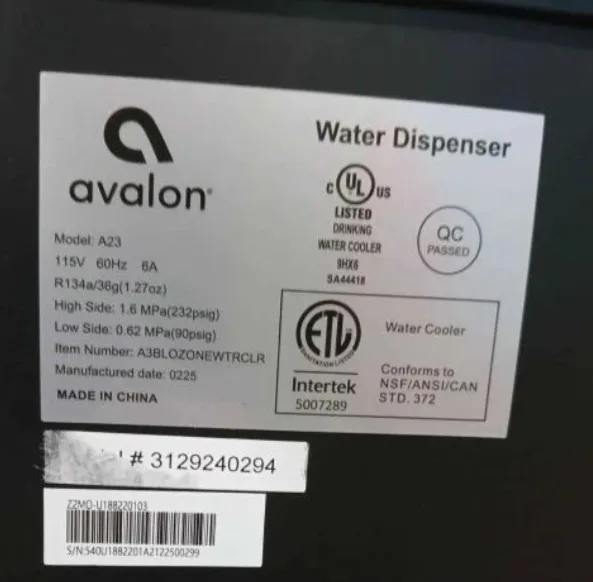 Avalon Bottom Loading Water Dispenser image indicator(8)