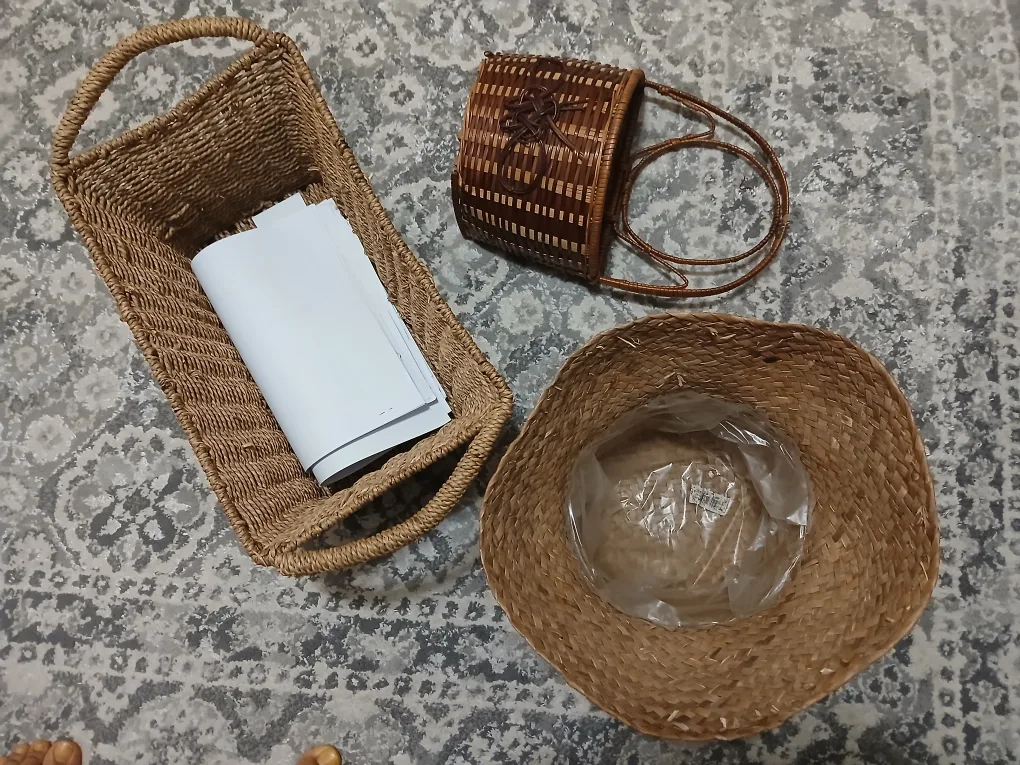 Woven Baskets - Set of 3 🥕 thumbnail