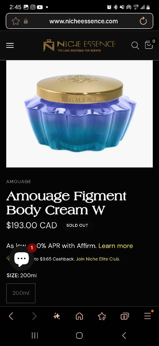 New Amouage Figment Woman Body Cream 200ml image indicator(6)